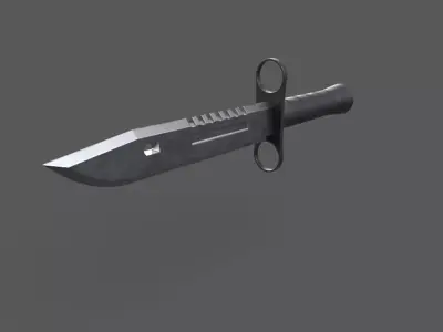 Military Knife Low-poly 3D model buy
