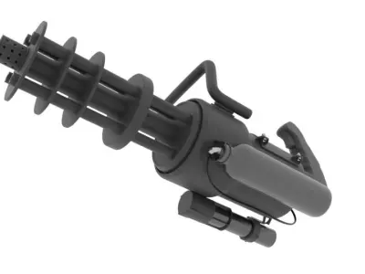 Multi-Barrel Gun 3D model