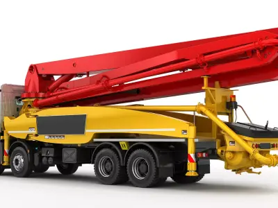Concrete Pump Truck 8X4 3D model