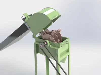 Small Scale Hammer Mill  3D model