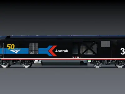  Locomotive Siemens Charger ALC-42 Low-poly 3D model