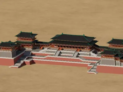 Tang Dynasty Palace Complex 3D model