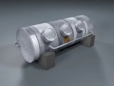 chemical tank - Industrial Tank Free low-poly 3D model
