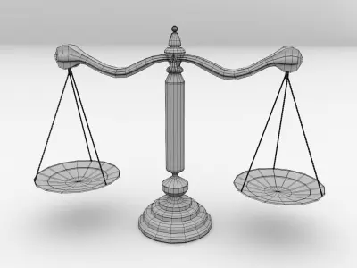 Antique Scales 3D model