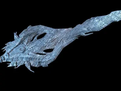 Ice Witch Sword 4  3D model