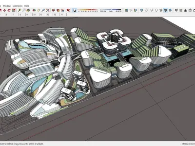 Sketchup Office building Complex A2 3D model