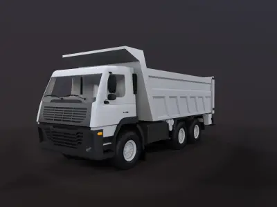 Low Poly Truck Low-poly 3D model by Macrobian from CGTrader