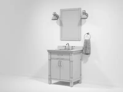 OVE Bellington 30 THD White 3D model