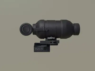 1P90 Scope Magnifier Low-poly 3D model