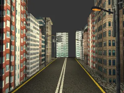 Mini City  Free 3D model
