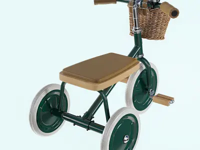 BANWOOD TRIKE Green Child Bike Kid Bicycle  3D model