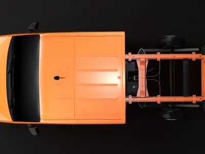 MAN TGE Chassis Double-Cab 2017 3D model