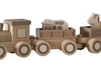 Wooden Toys 02 3D model