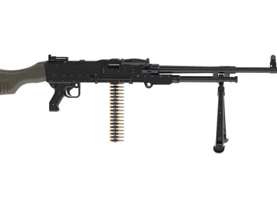 FN MAG Free low-poly 3D model