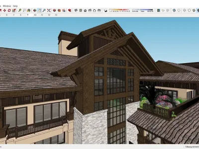 Sketchup Hotel K8 3D model
