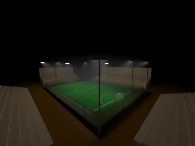 Futsal ground 3D model