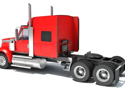 Semi Truck 3D model get