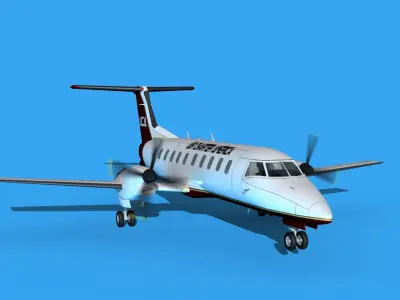 Embraer EMB120 Air Charter America 3D model