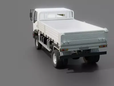 Isuzu FVZ Flatbed Truck 3D model