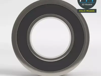 Sealed ball bearing 3D model