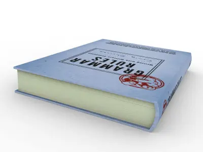 Grammar Rules Book 3D model