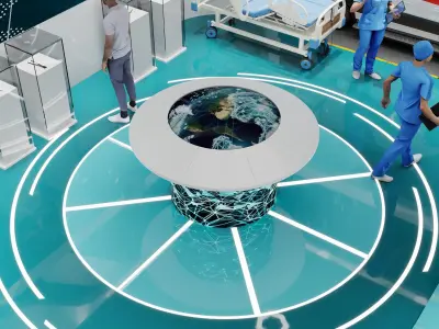 exhibition scene 3D model