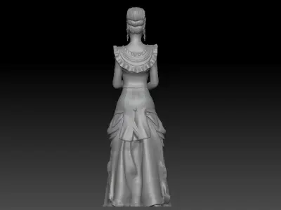 VICTORIAN ERA GIRL 4 3D print model