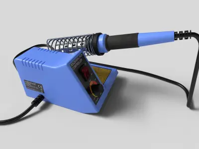 Velleman solder station Low-poly 3D model