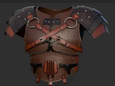 30 Armor Base Mesh - Vol 16 Low-poly 3D model