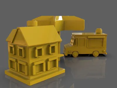 Restaurant Figurines Pack 3D print model
