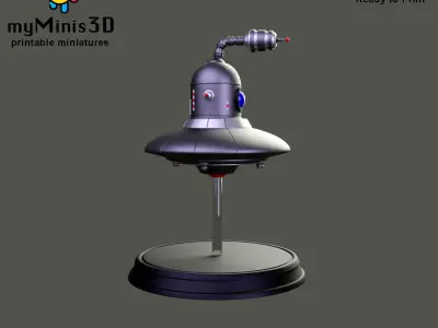 Dron 1 of the Invader Robots Warband 3D print model