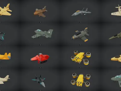 Ultimate 3D Collection Spacecraft Jets Aircraft Planes 