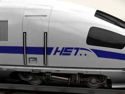 Generic High Speed Train 3D model purchase