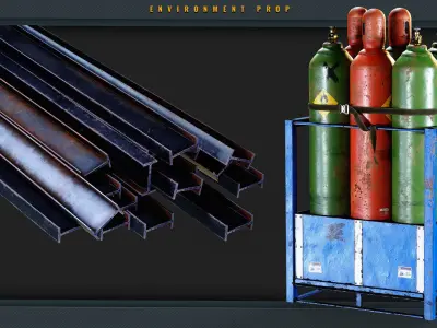 Environment Prop Vol 1 Low-poly 3D model