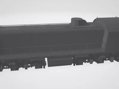 TEM2 locomotive 3D model