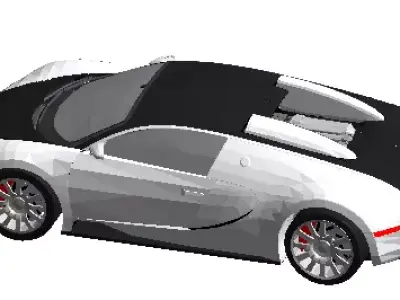 bugatti veyron 3D print model from CGTrader