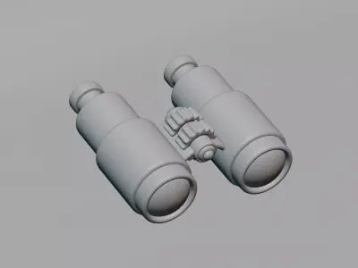 Binoculars Low-poly 3D model
