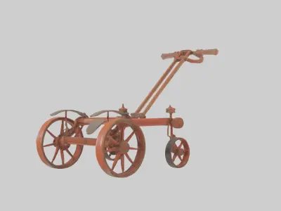 Farmplow Model Low-poly 3D model