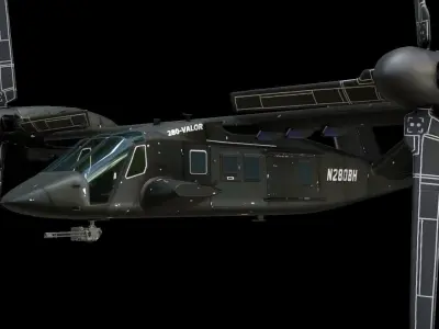 Bell V-280 Valor Low-poly 3D model