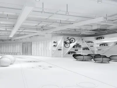 Gym Club 01 3D model