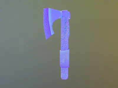 Axe Game Ready Low-poly 3D model purchase
