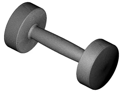 ROUND DUMBBELL PACK 3D print model