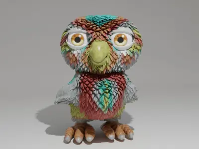 Stylized Bird 3D model
