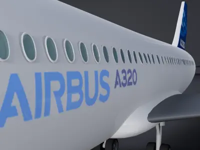 Airbus A320 3D Model 3D model purchase