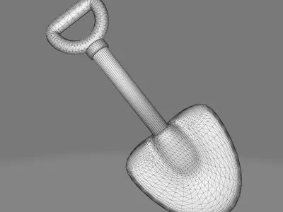 Shovel Low-poly 3D model order