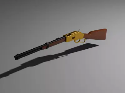 1866 Yellowboy Carbine Short Rifle 3D model