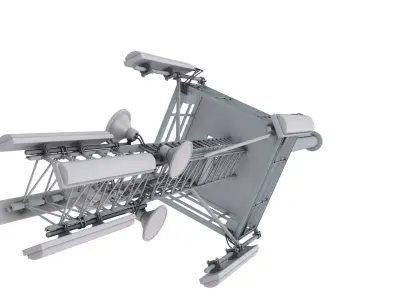 Cell Site Mobile Tower 3D model