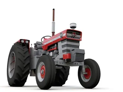 Massey Ferguson 1130 Tractor 1968 3D model