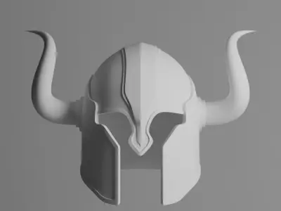Knight Helmet 01 3D model 3D model