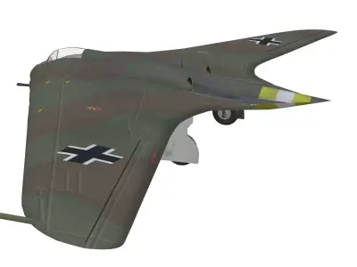 Horten Ho IX Low-poly 3D model purchase